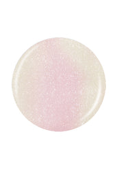 A circular shape with glittered pink and nude color texture